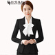 訫噯逸衫職業(yè)裝西裝套裝女春秋修身顯瘦時(shí)尚面試工裝三件套韓版白領(lǐng) 白色襯衫 M