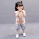 七語(yǔ)欣童裝女童短袖套裝夏裝兒童套裝2025新款小女孩寶寶卡通t恤兩件套 粉色 100 (適合身高90-100cm)