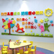 祺匠屋兒童幼兒園墻面裝飾教室布置文化墻亞克力墻貼紙3d立體主題墻貼畫 1106關愛兒童-圖片色 中號貼好尺寸2米*0.9米