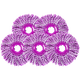 百家好世微纖維拖把頭拖布頭拖地旋轉拖把墩布地拖替換裝 套餐5件套