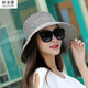 林洛蝶 太陽(yáng)帽女蝴蝶結草帽夏季遮陽(yáng)帽子度假防曬沙灘帽 藏青蝴蝶結草帽混色