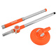 大衛拖把旋轉拖把桿子+把盤(pán)一套（配件不帶拖頭、拍前請咨詢(xún)客服 T3聚能桿+第三代大頭塑料把盤(pán)橘