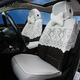 【套裝】蕾絲座套汽車(chē)適用帕薩特銳志普拉多威馳逸動(dòng)雷凌rav4花冠漢蘭達卡羅拉布藝坐套半截全包坐墊 時(shí)尚米【上半截+座面】