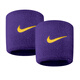 耐克（NIKE）籃球網(wǎng)球羽毛球吸汗護(hù)腕運(yùn)動(dòng)跑步吸汗護(hù)腕帶兩只裝男女護(hù)手腕 紫色NNN04512OS 兩只裝