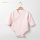 人之初嬰兒衣服春裝包屁衣長(cháng)袖春秋款季睡衣純棉寶寶連體三角爬服哈衣 粉色 73cm