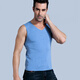 無(wú)痕背心男加肥加大碼男士無(wú)袖寬松運動(dòng)跨欄坎袖莫代爾健身工字寬肩冰絲背心男夏季打底夏肥佬胖子300斤 藍色寬肩 200/6XL（230-260斤）
