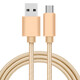 碩科思 數(shù)據(jù)線安卓充電線手機快充2米 適用于oppo/vivo/華為/三星/小米/魅族 p20pro 土豪金-2米 收納袋
