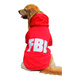 小不點(diǎn)狗狗衣服FBI 大狗衣服秋冬裝 中大型犬寵物服裝金毛薩摩拉布拉多 FBI加厚款-紅色 XL-胸圍100 背長(zhǎng)70（適合55-70斤中大）