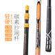 大紅狗 抄網(wǎng)桿可定位伸縮抄網(wǎng)竿撈魚(yú)網(wǎng)兜抄魚(yú)網(wǎng)可配涂膠抄網(wǎng)頭 黑鯊碳素抄網(wǎng)桿2.1米（不帶網(wǎng)頭）