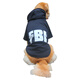 小不點(diǎn)狗狗衣服FBI 大狗衣服秋冬裝 中大型犬寵物服裝金毛薩摩拉布拉多 FBI加厚款-黑色 L-胸圍90 背長(zhǎng)65（適合40-55斤中大型犬）