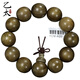 乙太尚品陰沉木綠料金絲楠木手串手鏈烏木水波佛珠念珠送禮長輩 20MM*12顆