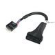 一葉蘭 USB3.0轉(zhuǎn)USB2.0 19針轉(zhuǎn)9針 20pin轉(zhuǎn)9pin 20PIN排線 19針轉(zhuǎn)換線