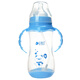 運智貝 寶寶喝奶瓶防脹氣奶瓶帶手柄感溫變色 320ml藍色(底部感溫變色)