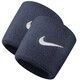 耐克（NIKE） 籃球網(wǎng)球羽毛球跑步透氣護腕運動(dòng)吸汗擦汗腕帶兩只裝止汗護手腕 深藍/白NNN04416OS