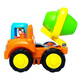 匯樂(lè ) 慣性工程車(chē) 快樂(lè )工程車(chē)隊兒童慣性車(chē)玩具模型汽車(chē) 嬰兒寶寶玩具汽車(chē)挖掘機推土機 混凝土攪拌車(chē)一輛