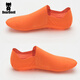 DearDevil（2雙）男新疆棉不掉跟深口棉質(zhì)隱形襪防脫運動(dòng)船襪透氣排汗防滑 2雙橙色 均碼 39-43(43寬腳慎拍）