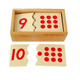 CANSMARTER蒙氏數學(xué)教具1-10數字拼板蒙臺梭利教育蒙特梭利啟蒙早教兒童玩具 數字拼板