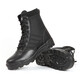 盾郎戶(hù)外加絨作戰戰術(shù)靴男體能訓練靴沙漠作訓靴軍訓靴輕便執勤安保靴 黑色四季款 40 【250】