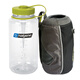 樂基因（nalgene）美國進(jìn)口廣口tritan塑料杯泡茶+鋁膜保溫杯套隔熱防水防震 透明 1000ml +杯套