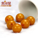 DIY天然黃色菩提根散珠原籽菩提子風(fēng)化果圓珠佛珠手串配件配飾 大號(hào)直徑約1.2-1.3cm