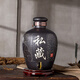 君翔 景德鎮陶瓷酒壇10斤50斤帶龍頭酒瓶密封帶蓋釀酒泡酒具雕刻工藝 30斤裝雕刻荷花帶龍頭