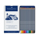 輝柏嘉（Faber-castell）水溶性彩鉛筆12色專業(yè)手繪美術(shù)藍鐵盒彩色鉛筆Goldfaber Aqua系列114612美術(shù)寫生