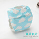 屁屁樂(lè )（PiPiLe） 固定尿布 新生兒尿布兜 嬰兒防漏水洗純棉尿不濕褲兜寶寶紙尿片套固定兜夏天 藍天白云-尿褲 M