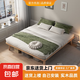 筑榮實(shí)木床現(xiàn)代簡約榻榻米床架無床頭1.2小戶型1.5單人日式矮床 120*200（自己安裝）