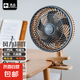 駱駝電風扇家用桌面小風扇臺式電扇循環(huán)扇制冷臥室學生宿舍辦公室床頭大風力搖頭扇 夾扇-銀灰色-三檔風/可搖頭【贈無痕貼2片】 單機-自帶1.3米線