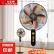 鉆石電風扇家用落地扇鋁葉電扇搖頭定時大風力臥室客廳宿舍16寸節(jié)能制冷輕音 鉆石16寸金屬五葉國標升級