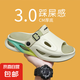 男款鞋新款2025夏季外穿一字潮流開車防滑沙灘鞋涼鞋厚底沙灘拖鞋 HXH 25J03橄欖綠 40-41