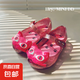 MINI DD2025夏季新款貓咪女童涼鞋寶寶果凍鞋兒童魚嘴鞋公主可愛 閃粉玫紅 21 內(nèi)長(zhǎng)13cm 6碼