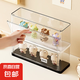 可疊加盲盒收納盒手辦展示盒防塵PET塑料盒展示架娃娃公仔展示盒 30.4*9.4*12cm 白色 1個(gè)