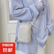 2025原創(chuàng)輕奢戶外休閑百搭小方包單肩斜挎時尚運動高級水壺手機包 米白色