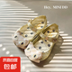 MINI DD2025夏季新款貓咪女童涼鞋寶寶果凍鞋兒童魚嘴鞋公主可愛 閃粉金色 21 內(nèi)長13cm 6碼
