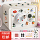 存錢罐柜2025新款六一兒童節(jié)禮物女孩只進(jìn)不出保險箱男孩密碼儲蓄 米白色-大號禮盒款+宇航員貼紙 智能密碼解鎖丨贈送15個立體貼片
