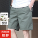 【純棉印花】夏季新款純棉印花5分沙灘短褲男士潮流寬松外穿休閑 551軍綠色 2XL [125斤-150斤]