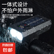 新款自行車燈太陽能充電山地公路車數(shù)顯防水多功能騎行燈裝備配件 太陽能自行車燈