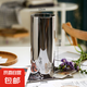 花瓶玻璃透明擺件高硼硅直筒客廳水養(yǎng)雪柳富貴竹高級感大號插花瓶 口徑12cm高30cm【煙灰】單只