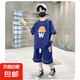 男裝男童t恤夏裝短袖套裝2025兒童男孩夏季運(yùn)動(dòng)服帥氣炸街兩件套 YL-S013【藏青色】 150