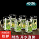 【大牌同款10W+】加厚玻璃杯家用男茶杯透明水杯待客辦公室專用 6只裝