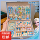 小女孩三麗鷗項(xiàng)鏈?zhǔn)宙湺Y盒公主戒指女童生日禮物首飾盒六一兒童節(jié) TS363-03冰雪公主禮盒【32件套】