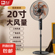 駱駝電風(fēng)扇家用落地扇工業(yè)電扇大風(fēng)力宿舍臥室客廳辦公室立式制冷遙控大網(wǎng)罩升降搖頭風(fēng)扇節(jié)能省電 7葉循環(huán)網(wǎng) 20英寸鋁扇葉【遙控款】+3米延長線