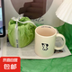 奶油色坐姿可愛帕恰狗馬克杯子高顏值陶瓷杯ins風(fēng)水杯家用 米白色小狗杯隨機(jī)發(fā) 1個 350ml