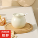 豬油罐家用廚房耐高溫調(diào)料罐帶蓋辣椒油罐辣子罐油鹽罐調(diào)味罐 中號奶白800ml