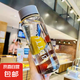 便攜塑料水杯運(yùn)動(dòng)戶外太空杯子耐高溫耐摔大容量水瓶學(xué)生女 運(yùn)動(dòng)灰 800ml 1個(gè)
