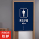 衛(wèi)生間門簾飯店公共廁所遮擋簾免打孔掛簾隔斷簾洗手間專用半簾子 衛(wèi)生間半簾男23 85cm*120cm 半開式-送伸縮桿