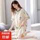 睡裙女夏季薄款冰絲短袖甜美連衣裙2025年新款卡通網(wǎng)紅風(fēng)家居服 抱抱熊 L 【推薦100-120斤】2碼