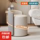凳子家用現(xiàn)代簡約圓板凳高級感沙發(fā)換鞋矮凳客廳梳妝臺化妝小椅子 深灰+淺灰【可360旋轉(zhuǎn)-升級款】