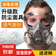 kn95防塵口罩防工業(yè)粉塵高效防毒防護(hù)面罩全臉打磨裝修面具口鼻罩 雙罐防塵+防霧大眼罩+50片濾棉
